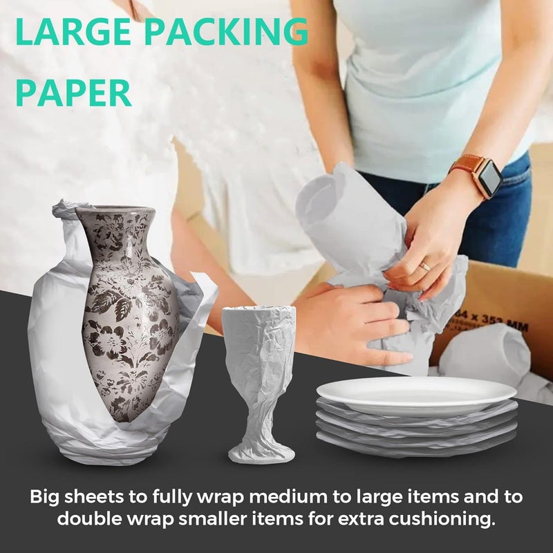 BEIBOON Large Moving Paper Packing Sheets 24x30 Inch Newsprint Paper for Packaging Moving Shipping Supplies, Wrapping Fragile Items, Pet Cage Liners 9LB - Image 3